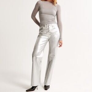 Abercrombie & Fitch Silver High Rise Jeans